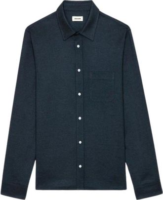 Zadig&Voltaire Heren, Overhemden, Zwart, Maat: M Flanel