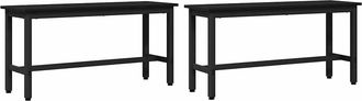 vidaXL Banca De Comedor 100 X 32,5 X 48,5 Cm 2 Uds. Vidaxl