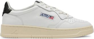 Autry MEDALIST LOW SNEAKERS IN BLACK AND WHITE LEATHER - Autry - Man