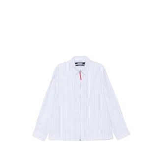 Jacquemus Striped Zip-up Shirt