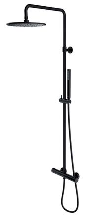 Omnires Omnires Y - Set De Ducha Con Termostato, Di&aacute;metro 25 Cm, Negro Y1244subl