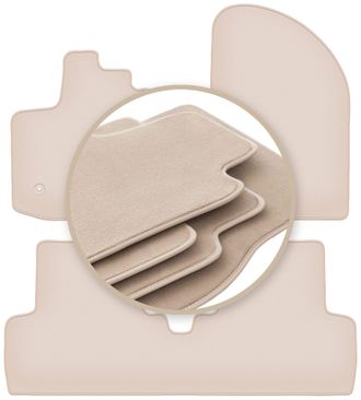 OEM Alfombrillas Premium Beige Para: Dacia Lodgy Monovolumen 2012