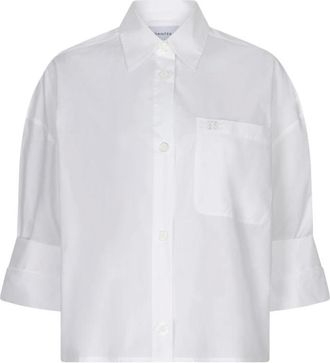 Dante6 Gabe Cropped Shirt - Dames - Blouses & Shirts - Wit - Maat: L Katoen