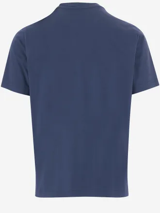 Autry Logo-Embroidered Cotton T-Shirt - Navy