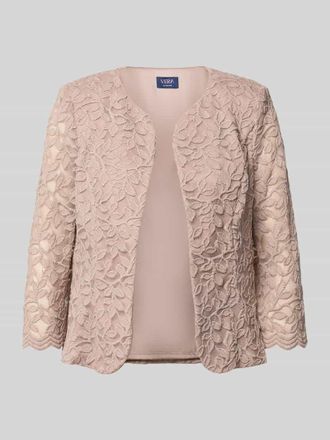 Vera Mont Blazer mit Spitze und 3/4-Arm in Taupe, Gr&ouml;&szlig;e 36