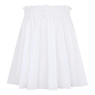 Red Valentino Short Skirts, female, White, Size: XS Skirt with Front Zipper