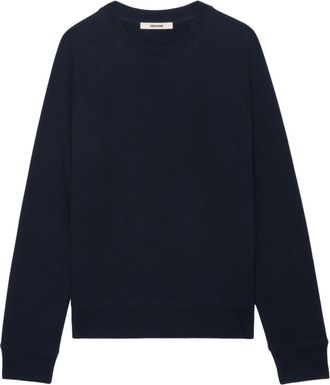 Zadig&Voltaire embroidered sweatshirt - women - Organic Cotton - S - Blue