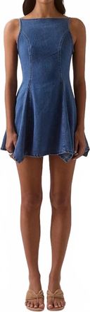 Sovere Elodie Mini Dress In Blue