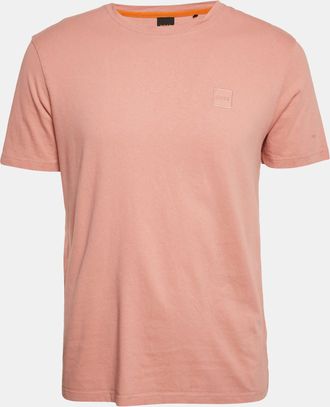 Boss Orange by Hugo Boss Peach Pink Jersey Tales T-Shirt