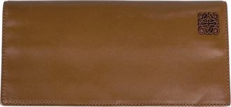 Loewe Brown Leather Long Wallet (Bi-Fold) (Pre-Owned)