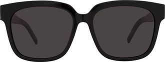 Saint Laurent Black Square Ladies Sunglasses SL M40/F 001 55