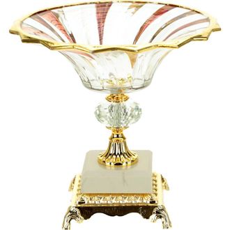 Mark Roberts Footed Pedestal Bowl in Amber at Nordstrom