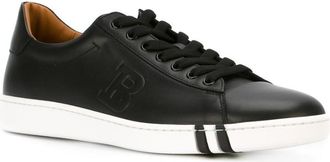 Bally Mens Black Asher Low Top Leather Sneaker, Brand Size 5.5 ( US Size 6.5 )