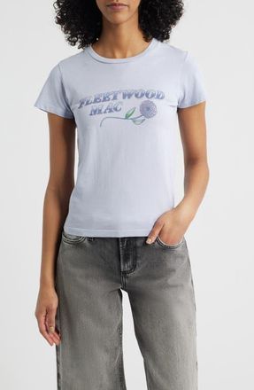 Daydreamer Fleetwood Mac Cotton Graphic T-Shirt in Lavender Sky at Nordstrom, Size X-Large