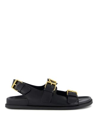 Valentino Garavani Brass Logo Sandals