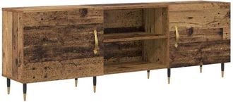 vidaXL TV Cabinet with Shelf Old wood 150 x 30 x 50 cm Engineered wood vidaXL