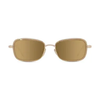 Loewe LW40159U32G Geometric Full Rim Sunglasses - Yellow