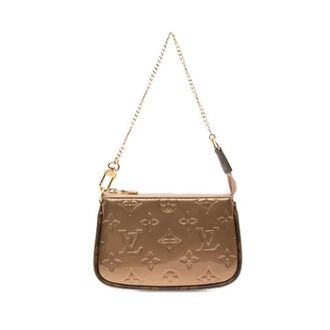 Louis Vuitton Pre-owned Mini Pochette Accessoires - Dames - Vintage Mini Tas - Roze - ONE Size - Leer - Vintage
