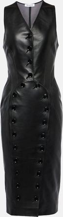 Alaia Leather midi dress