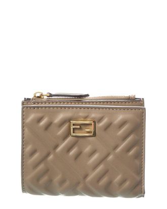 Fendi Fendi Slim Baguette Ff Leather Wallet