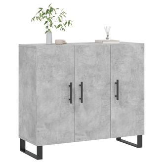 Berkfield Home Sideboard Concrete Grey 90x34x80 cm Engineered Wood | Size: 90 x 34 x 80 cm