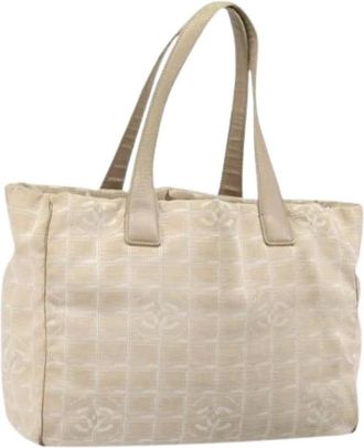 Chanel Pre-owned Tote Bags, female, Beige, Size: ONE SIZE Pre-owned Vintage Tote Bag
