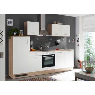 Respekta Cucina blocco cucina blocco cucina componibile Petunia 270 cm rovere Natura Respecta