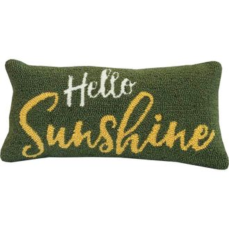 R16 Home Hello Sunshine Accent Pillow in Fern Multi at Nordstrom Rack, Size 12X24