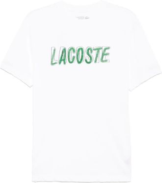 Lacoste Ultra Dry Printed t-shirt - men - Polyester/Cotton - 6 - White