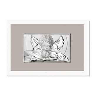 OEM Imagen Moderna Del &Aacute;ngel Guardi&aacute;n Plateado Encima De La Cama Tama&ntilde;o: 19x13cm Sku: Vl81491/1l