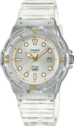 Casio Womens Transparent White Water-Resistant Watch - LRW-200HS-7EVCF