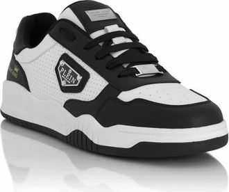 Philipp Plein Low-Top Sneakers Street King Unisex in White/black at Nordstrom, Size 46