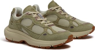 Timberland Sneaker TIMBERLAND HAZEL LANE LOW LACE UP SNEAKER, Damen, Gr. 37,5, ltbeimeshwltgrn, Leder, Synthetik, Schuhe Sneaker