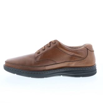 Drew Mens Toledo Leather Oxford Shoes In Dark Brown