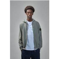 Stone Island Regular Fit Hooded Zip-Up Sweatshirt