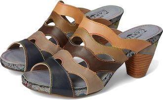 L'Artiste by Spring Step Pita Womens Wedge Shoes Black : EU 42 (US Womens 10.5-11) M, Leather