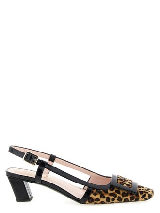 Roger Vivier Multicolor Calfskin Mid Heel Womens Pumps
