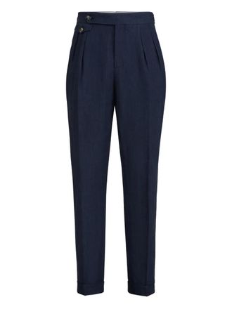 Brunello Cucinelli pleats trousers - Blue
