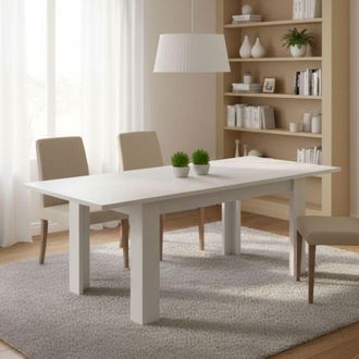 Dmora Tavolo Allungabile - 12 Posti Allungabile, Bianco Anticato, -, 210x90x75h cm Tulcan