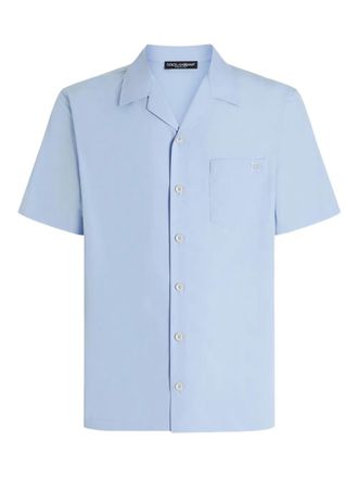 Dolce & Gabbana revere-collar pocket shirt - Blue
