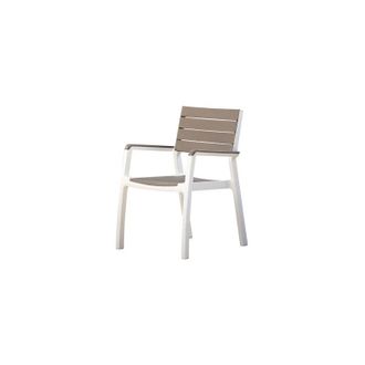 Keter Sillon Resina Con Brazos Blanco/capuchino Harmony - 228457