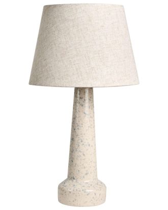 Beliani L&aacute;mpara de mesa cer&aacute;mica beige claro