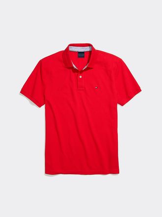 Tommy Hilfiger Mens Custom Fit Polo - Red - S