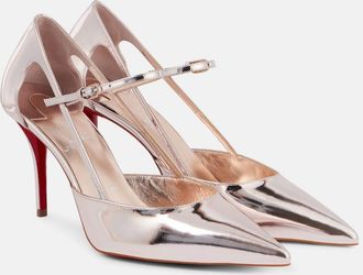 Christian Louboutin Pumps Mary Jane Miss Z Strap 80 in vernice