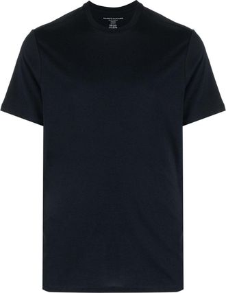 Majestic Filatures crew-neck short-sleeve T-shirt - men - Lyocell/Cotton - L - Blue