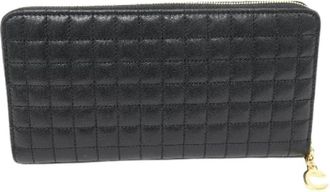 Celine Pre-owned Wallets, female, Black, Size: ONE SIZE Pre-owned Leather wallets