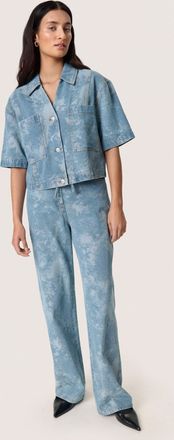 Soaked In Luxury Denim blouse SLAltea Regular fit blue