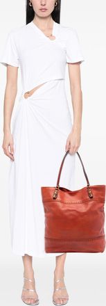 Gucci Womens Pre-owned Large Leather Laidback Crafty Tote - Bronze - One Size