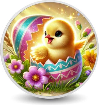 OEM Moneda De Color Especial De Alegr&iacute;a De Pascua De Eggstra