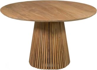 Moycor Mesa de comedor madera beige d. 120 cm